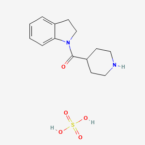 B1437978 1-(Piperidin-4-ylcarbonyl)indoline, sulfate CAS No. 1185297-96-4