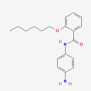 molecular formula C19H24N2O2 B1437981 N-(4-氨基苯基)-2-(己氧基)苯甲酰胺 CAS No. 1020057-09-3