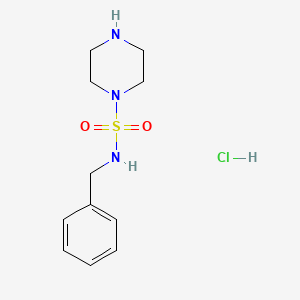 molecular formula C11H18ClN3O2S B1437990 N-苄基哌嗪-1-磺酰胺盐酸盐 CAS No. 1171172-87-4