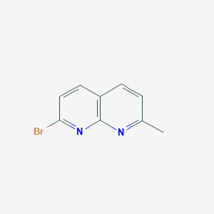 molecular formula C9H7BrN2 B1438003 2-溴-7-甲基-1,8-萘啶 CAS No. 1172616-32-8