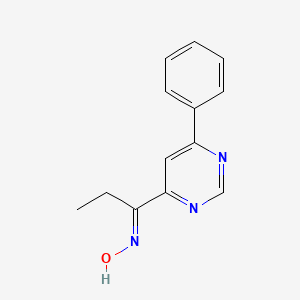 (NE)-N-[1-(6-phenylpyrimidin-4-yl)propylidene]hydroxylamine