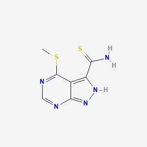 4-(Methylsulfanyl)-2H-pyrazolo[3,4-D]pyrimidine-3-carbothioamide