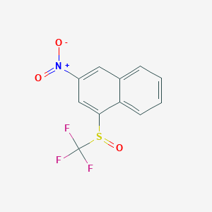 3-Nitro-1-(trifluoromethanesulfinyl)naphthalene