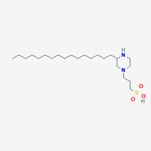 3-(3-Hexadecylpiperazin-1-yl)propane-1-sulfonic acid