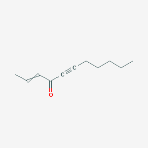 molecular formula C11H16O B14380081 Undec-2-EN-5-YN-4-one CAS No. 89523-67-1