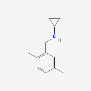 molecular formula C12H17N B1438013 N-[(2,5-dimethylphenyl)methyl]cyclopropanamine CAS No. 1079178-24-7