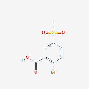 molecular formula C8H7BrO4S B1438025 2-Bromo-5-(methylsulfonyl)benzoic acid CAS No. 22361-59-7