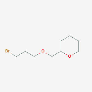 molecular formula C9H17BrO2 B1438028 2-[(3-Bromopropoxy)methyl]oxane CAS No. 1152515-11-1