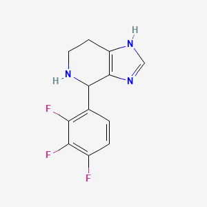 molecular formula C12H10F3N3 B1438032 4-(2,3,4-trifluorophenyl)-4,5,6,7-tetrahydro-3H-imidazo[4,5-c]pyridine CAS No. 1010928-50-3