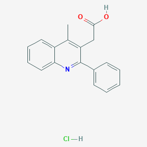 2-(4-Methyl-2-phenylquinolin-3-yl)acetic acid hydrochloride