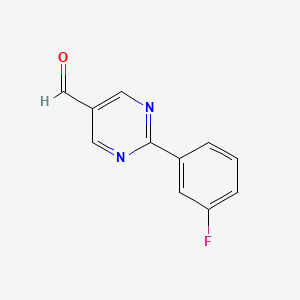 2-(3-Fluorophenyl)pyrimidine-5-carbaldehyde