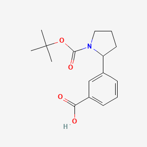 3-(1-(tert-Butoxycarbonyl)pyrrolidin-2-yl)benzoic acid