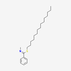 Pentadecyl N-methylbenzenecarboximidothioate