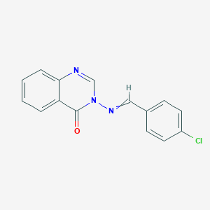 3-{[(4-Chlorophenyl)methylidene]amino}quinazolin-4(3H)-one