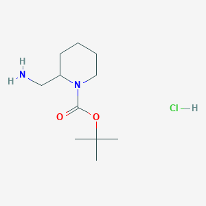 molecular formula C11H23ClN2O2 B1438057 叔丁基 2-(氨基甲基)哌啶-1-甲酸盐盐酸盐 CAS No. 1159823-04-7
