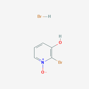 molecular formula C5H5Br2NO2 B1438063 2-溴-3-羟基吡啶 1-氧化氢溴酸盐 CAS No. 1188265-57-7