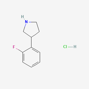 molecular formula C10H13ClFN B1438065 3-(2-氟苯基)吡咯烷盐酸盐 CAS No. 943843-62-7