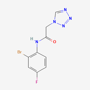 B1438069 N-(2-bromo-4-fluorophenyl)-2-(1H-1,2,3,4-tetrazol-1-yl)acetamide CAS No. 1094384-63-0