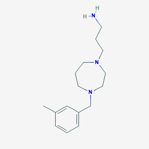molecular formula C16H27N3 B1438072 {3-[4-(3-Methylbenzyl)-1,4-diazepan-1-yl]propyl}amine CAS No. 1094772-84-5