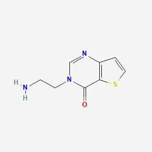 molecular formula C8H9N3OS B1438074 3-(2-氨基乙基)噻吩[3,2-d]嘧啶-4(3H)-酮 CAS No. 1097781-18-4