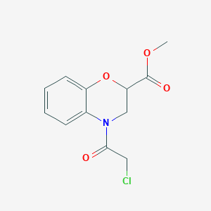 methyl 4-(2-chloroacetyl)-3,4-dihydro-2H-1,4-benzoxazine-2-carboxylate