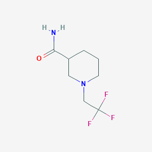 1-(2,2,2-Trifluoroethyl)piperidine-3-carboxamide