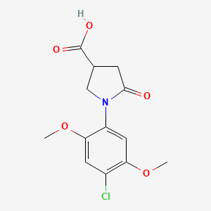 1-(4-Chloro-2,5-dimethoxyphenyl)-5-oxopyrrolidine-3-carboxylic acid