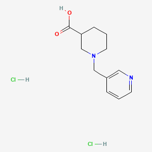 molecular formula C12H18Cl2N2O2 B1438091 1-(Pyridin-3-ylmethyl)piperidine-3-carboxylic acid dihydrochloride CAS No. 887445-00-3