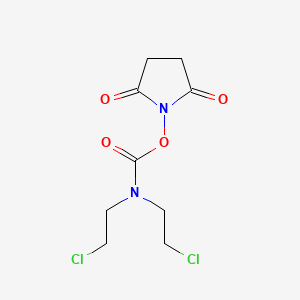 1-{[Bis(2-chloroethyl)carbamoyl]oxy}pyrrolidine-2,5-dione