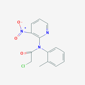 2-Chloro-N-(2-methylphenyl)-N-(3-nitropyridin-2-yl)acetamide