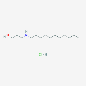 3-(Undecylamino)propan-1-ol;hydrochloride