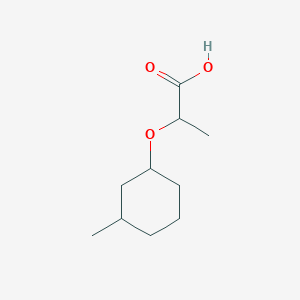 molecular formula C10H18O3 B1438100 2-[(3-Methylcyclohexyl)oxy]propanoic acid CAS No. 1218150-03-8