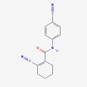 2-Cyano-N-(4-cyanophenyl)cyclohex-1-ene-1-carboxamide