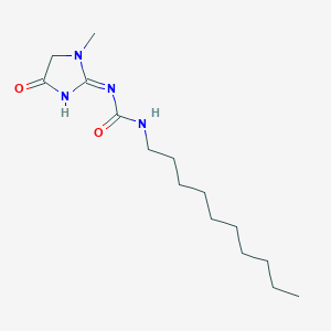 (3E)-1-decyl-3-(1-methyl-4-oxoimidazolidin-2-ylidene)urea