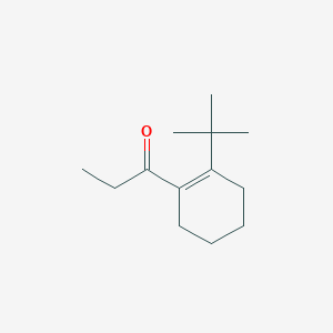 molecular formula C13H22O B14381033 1-(2-tert-Butylcyclohex-1-en-1-yl)propan-1-one CAS No. 89360-53-2