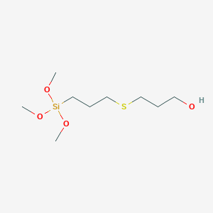 molecular formula C9H22O4SSi B14381043 3-{[3-(Trimethoxysilyl)propyl]sulfanyl}propan-1-OL CAS No. 89705-59-9