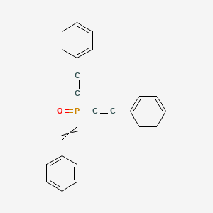 Oxo(2-phenylethenyl)bis(phenylethynyl)-lambda~5~-phosphane