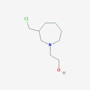 2-[3-(Chloromethyl)azepan-1-yl]ethan-1-ol