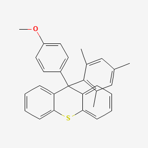 molecular formula C29H26OS B14381088 9-(4-Methoxyphenyl)-9-(2,4,6-trimethylphenyl)-9H-thioxanthene CAS No. 90133-54-3