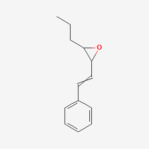 2-(2-Phenylethenyl)-3-propyloxirane