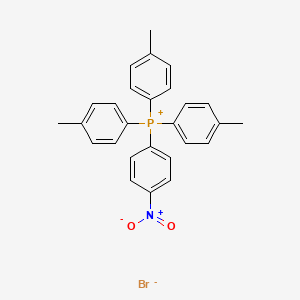 molecular formula C27H25BrNO2P B14381107 Tris(4-methylphenyl)(4-nitrophenyl)phosphanium bromide CAS No. 88257-51-6