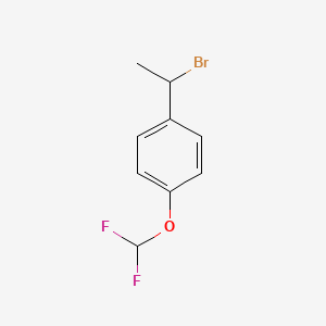 molecular formula C9H9BrF2O B1438112 1-(1-Bromoethyl)-4-(difluoromethoxy)benzene CAS No. 1094363-83-3