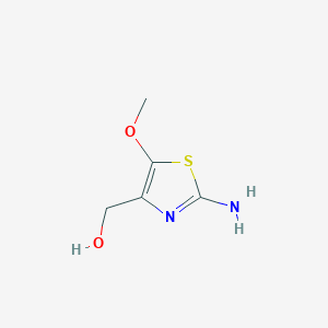 molecular formula C5H8N2O2S B14381131 (2-Amino-5-methoxy-1,3-thiazol-4-yl)methanol CAS No. 89866-86-4