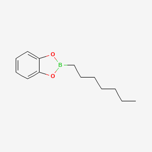 molecular formula C13H19BO2 B14381183 2-Heptyl-2H-1,3,2-benzodioxaborole CAS No. 89932-15-0