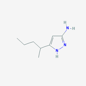 molecular formula C8H15N3 B1438121 3-(pentan-2-yl)-1H-pyrazol-5-amine CAS No. 1186843-92-4