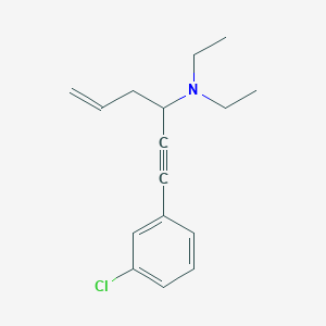 1-(3-Chlorophenyl)-N,N-diethylhex-5-en-1-yn-3-amine