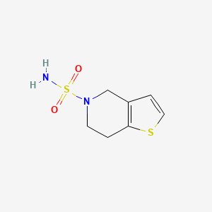 molecular formula C7H10N2O2S2 B1438122 4H,5H,6H,7H-thieno[3,2-c]pyridine-5-sulfonamide CAS No. 1094424-99-3