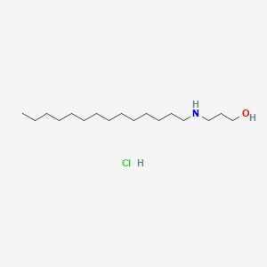 3-(Tetradecylamino)propan-1-ol;hydrochloride