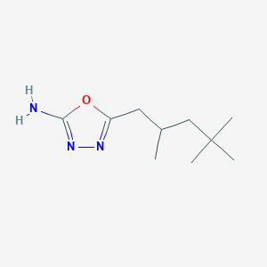 molecular formula C10H19N3O B1438123 5-(2,4,4-Trimethylpentyl)-1,3,4-oxadiazol-2-amine CAS No. 1094371-87-5