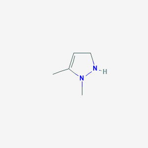 molecular formula C5H10N2 B14381245 1,5-Dimethyl-2,3-dihydro-1H-pyrazole CAS No. 88076-16-8